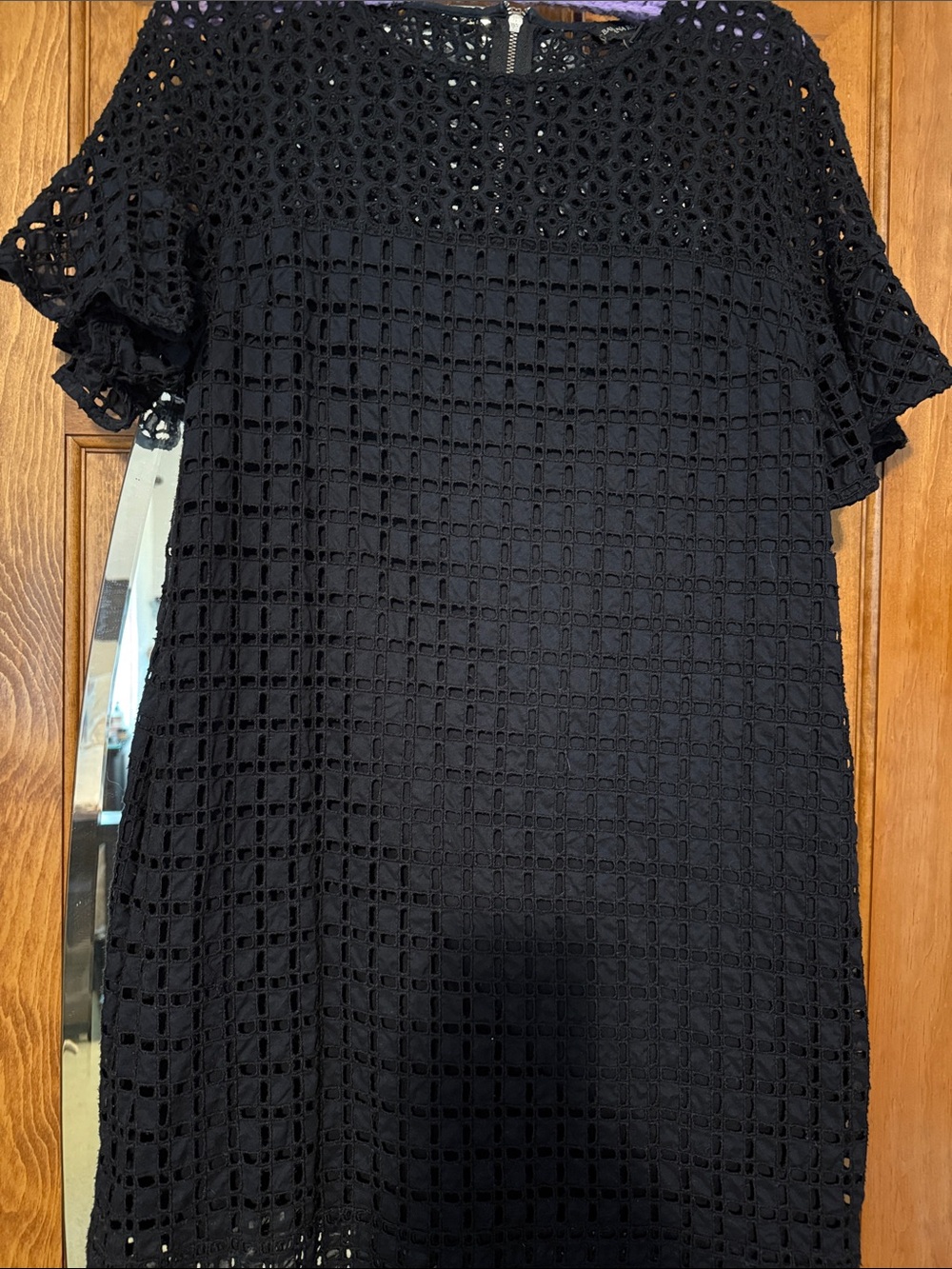 Banana Republic Black Crochet Shift Dress